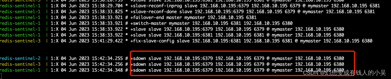 利用docker搭建redis哨兵模式